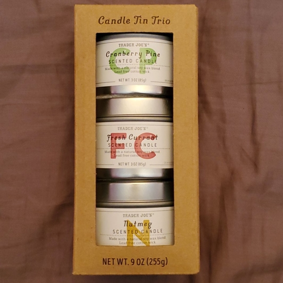 Trader joes candle trio winter scents